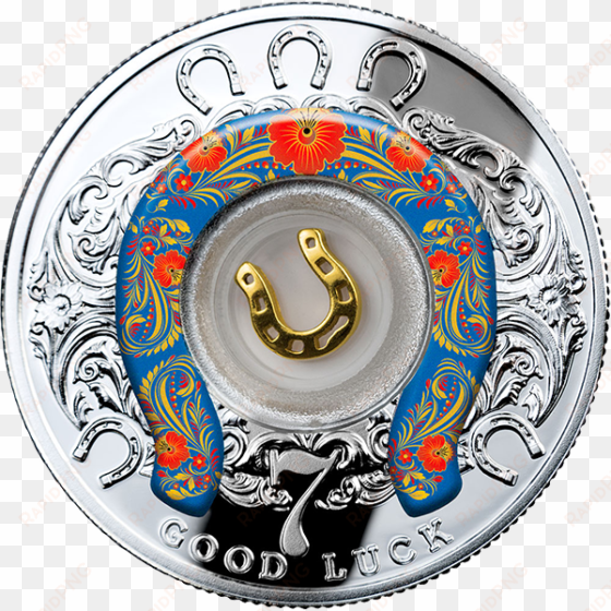 cameroon 2016 500 francs seven horseshoes lucky seven - 2016 cameroon lucky 7 silver coin