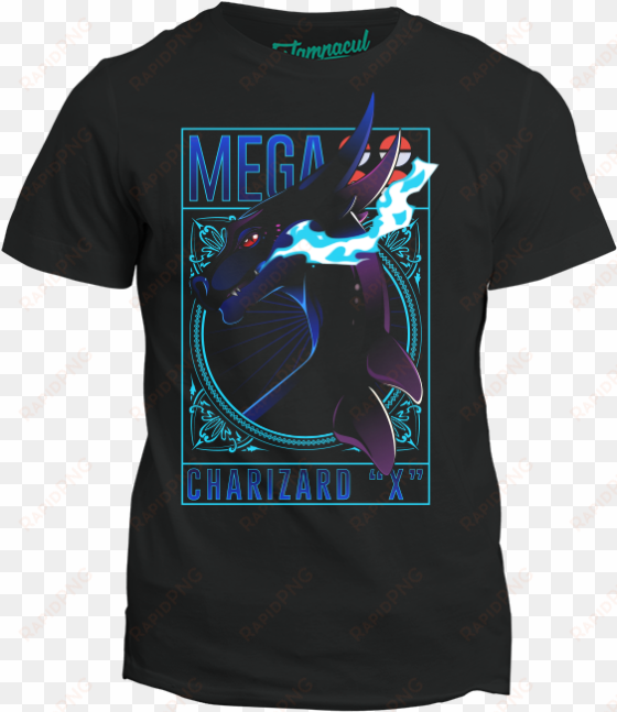 camiseta mega charizard x - t-shirt