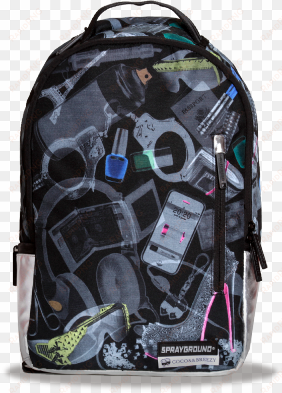 camo gray grillz backpack - airport bag x ray