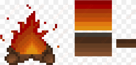 campfire - pixel art