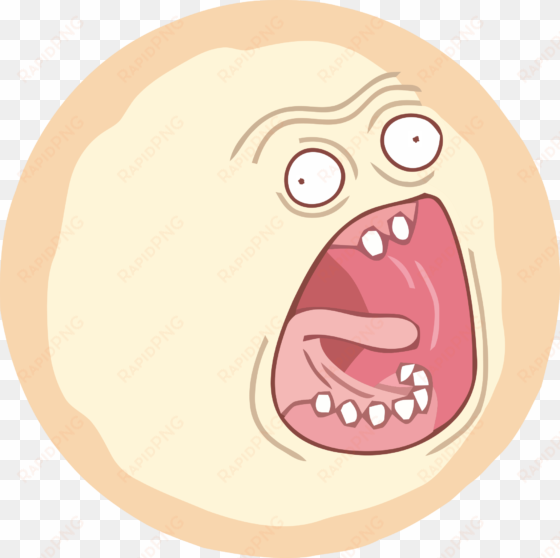 can we add screaming sun to the sub - screaming sun rick and morty png