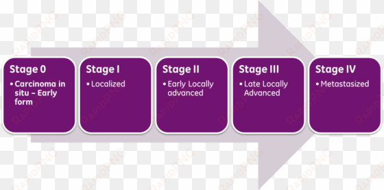 cancer stages - graphic design