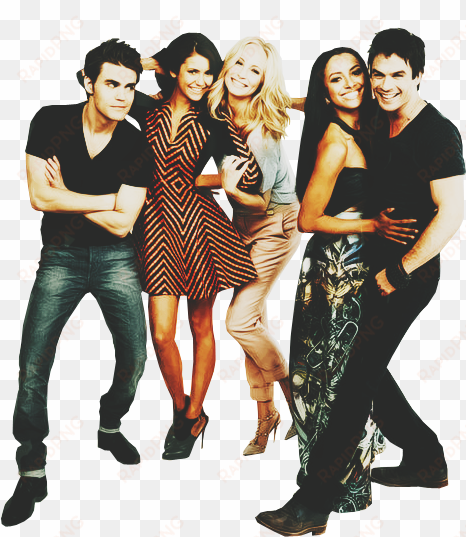 candice accola, ian somerhalder, kat graham, nina dobrev, - elenco the vampire diaries