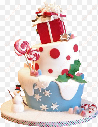 candy christmas cake transparent image - christmas eve birthday cake