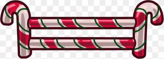 candy fence - club penguin candy cane
