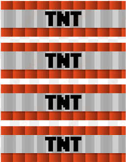 candy tnt labels - minecraft tnt labels free printable