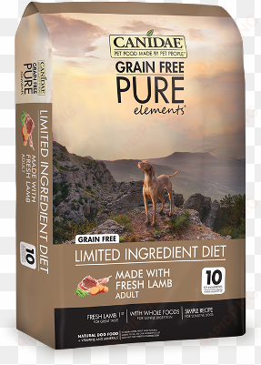 canidae® grain free pure elements® with fresh lamb - canidae grain free dog food