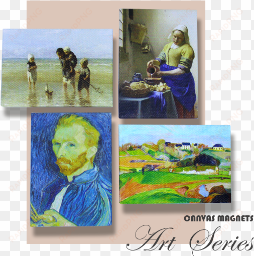canvas fridge magnet- painting art series - posterazzi landscape at le pouldu poster print evchisl042ec432hlarge