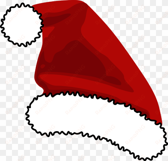 cap big image png - santa hat clip art vector