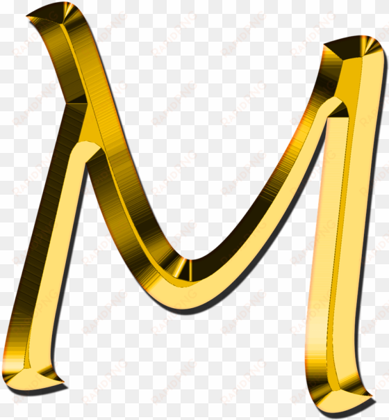capital letter m - letter m gold png