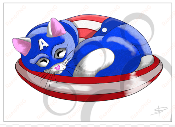 captain america kitty - captain america