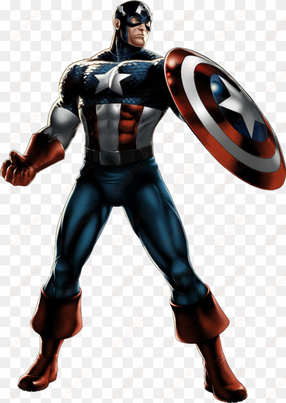 Captain America Portrait Art - Marvel Avenger Captain America transparent png image