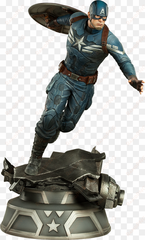 captain america statue by sideshow collectibles - captain america - the winter soldier - captain america