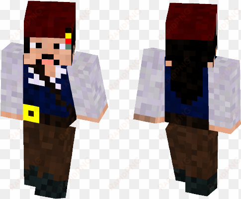 captain jack sparrow - minecraft skin john wick