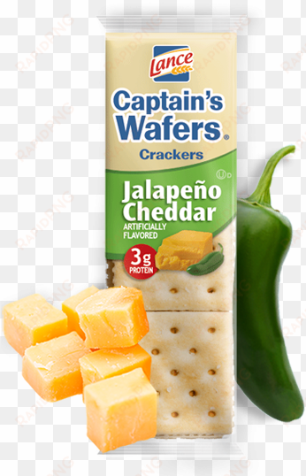 captain's wafers® jalapeño cheddar - lance captains wafers jalapeno cheddar sandwich crackers