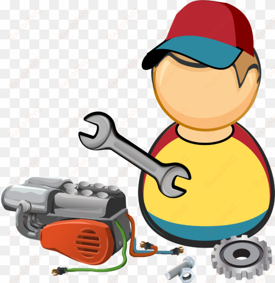 car / automotive mechanic vector library - car mechanic clip art