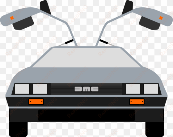 Car Clipart Backside - Delorean Back To The Future Clipart transparent png image