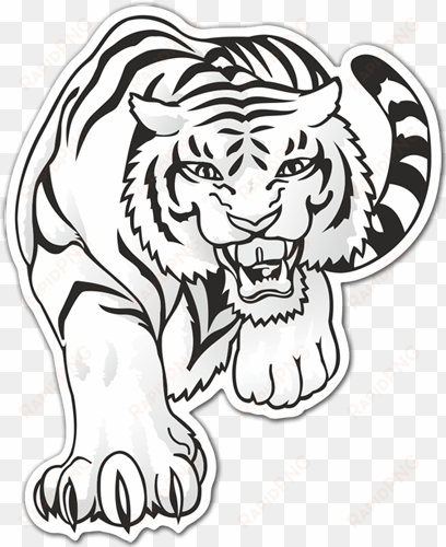 car & motorbike stickers - tiger design in cdr files