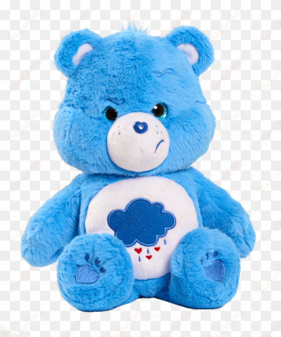 care bears medium glitter eyes, grumpy, , large - plush grumpy bear