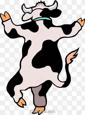 caricatura de vaca libres de derechos ilustraciones - dancing cow