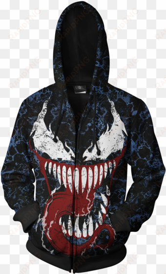 carnage 3d zip up hoodie - venom and carnage hoodie