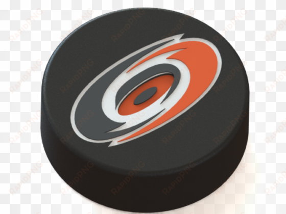 carolina hurricanes logo on hockey puck 3d print - north carolina