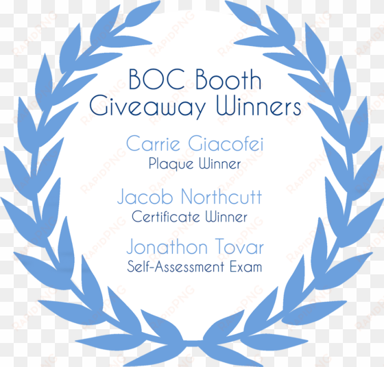 carrie giacofei won a plaque & jacob northcutt won - poster