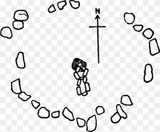 carrowmore megalithic cemetery p3 ground plan by w - line art