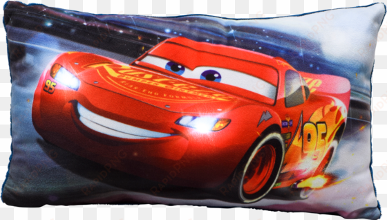 cars 3 led cushion, lightning mcqueen, , large - cars 3