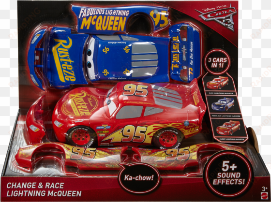 cars change &amp - cars 3 change & race lightning mcqueen