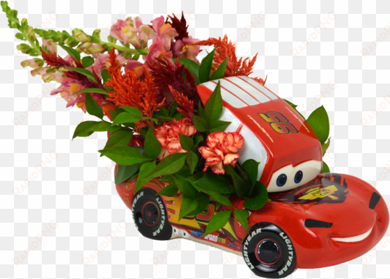 cars with flowers - cat and disney cars