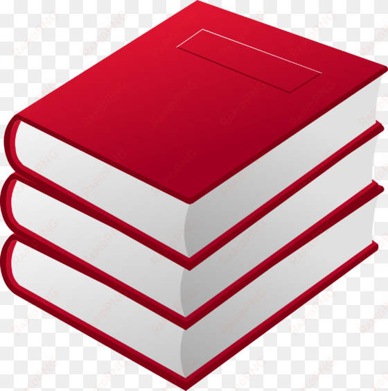 cartoon books png - red books clipart