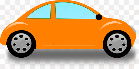 Cartoon Cars - Clip Art Orange Car transparent png image
