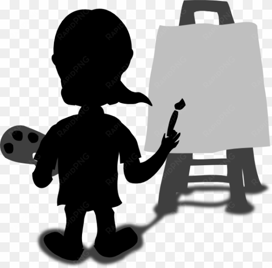 cartoon character painting blank slate svg clip arts