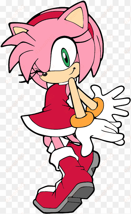 cartoon cliparts - amy rose