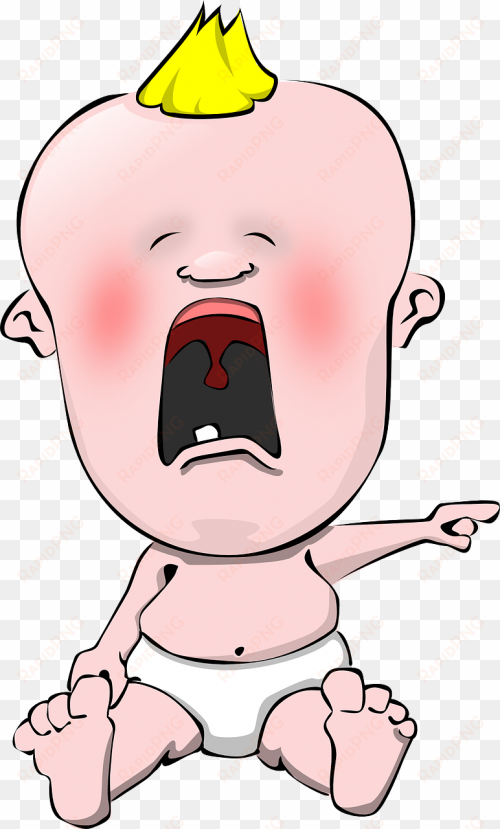 cartoon crying baby png