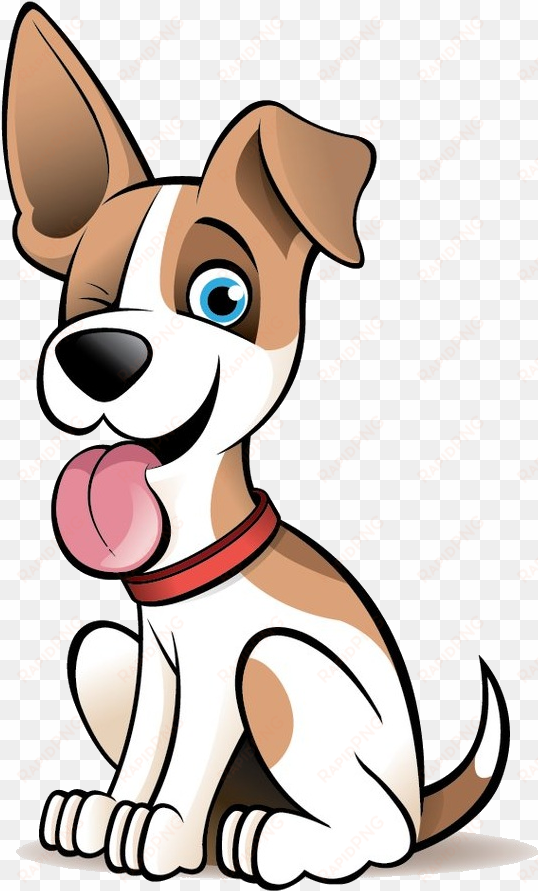 cartoon dog smiling - dog cartoon clip art