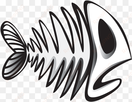 cartoon fish skeleton, - fish skeleton cartoon