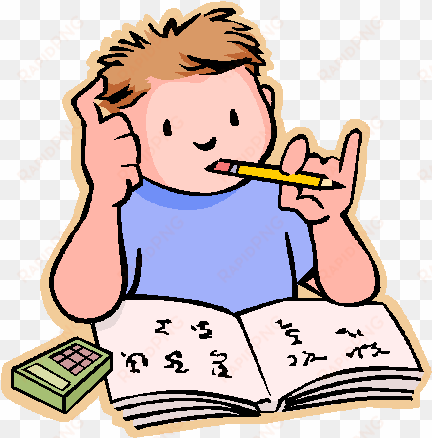 cartoon homework png clip art freeuse - pragati - pre higher primary scholarship exam set.