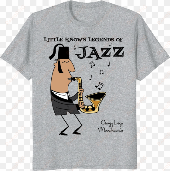 cartoon jazz t-shirt from design kitsch - saxophone t shirt