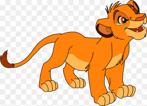 cartoon lion cub png transparent images pluspng - simba transparent