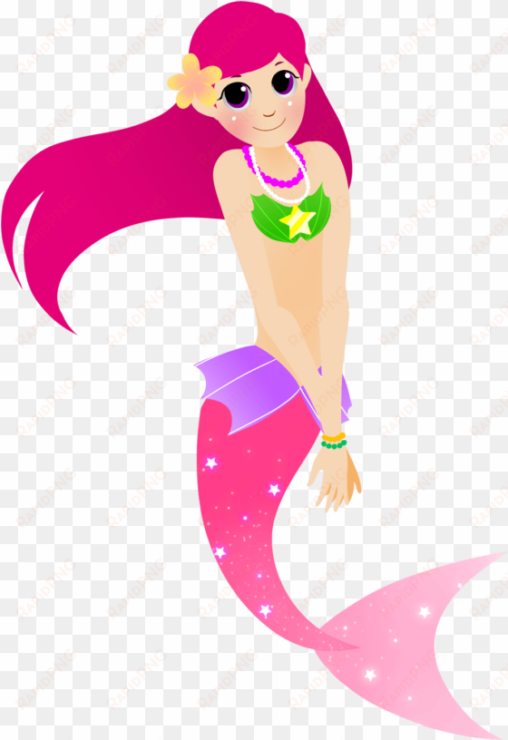 cartoon mermaid clipart - pink mermaid throw blanket