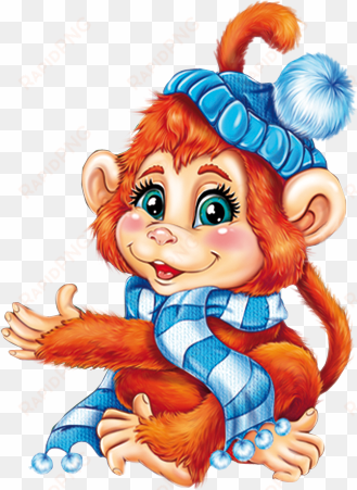 cartoon monkey, cartoon images, funny monkeys, christmas - monkey