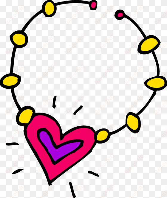 cartoon pencil and in color - necklace clipart black and white