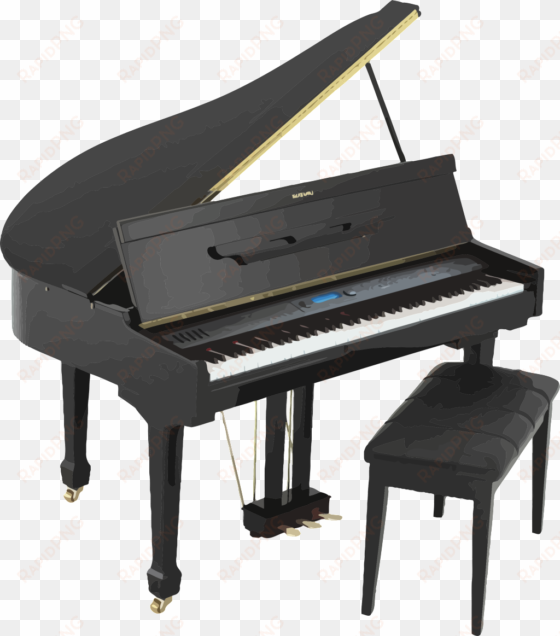 cartoon piano decorative elements - piano instrument