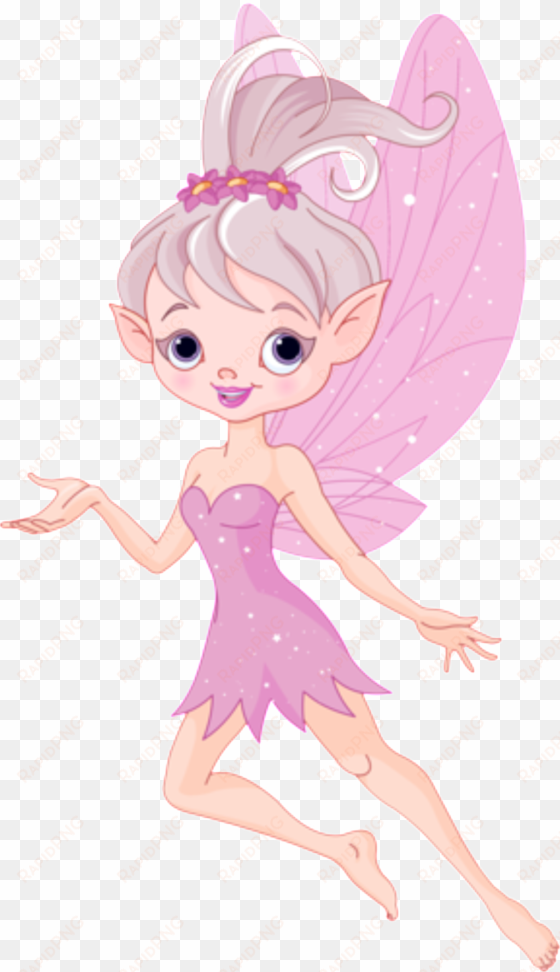 cartoon pink fairy fairy pattern decoration - Фея Вектор