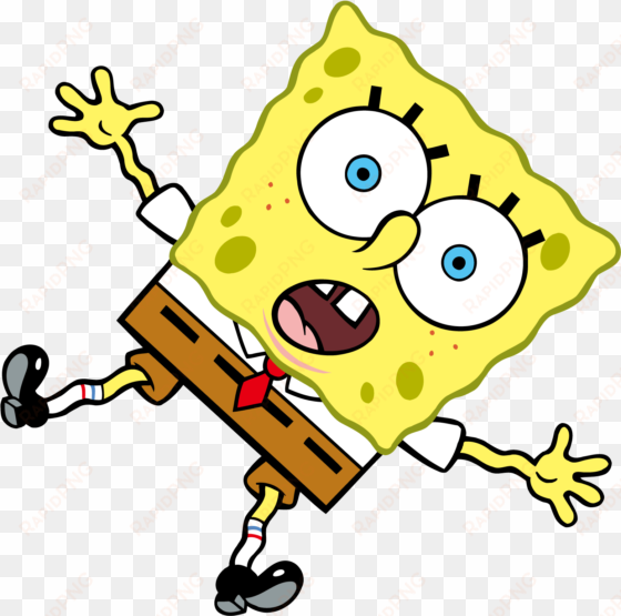 cartoon spongebob squarepants - spongebob falling png