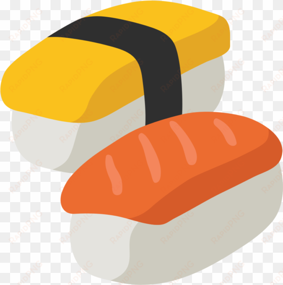 cartoon sushi png - sushi emoji png