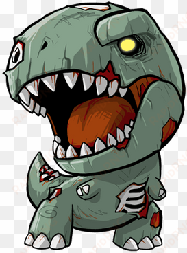 cartoon t-rex - dinosaurio zombie