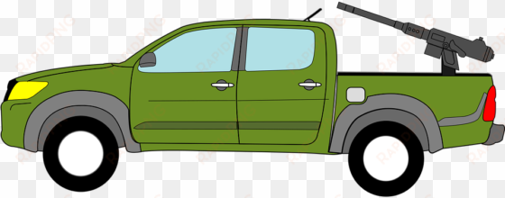 cartoon tow truck - toyota hilux clipart